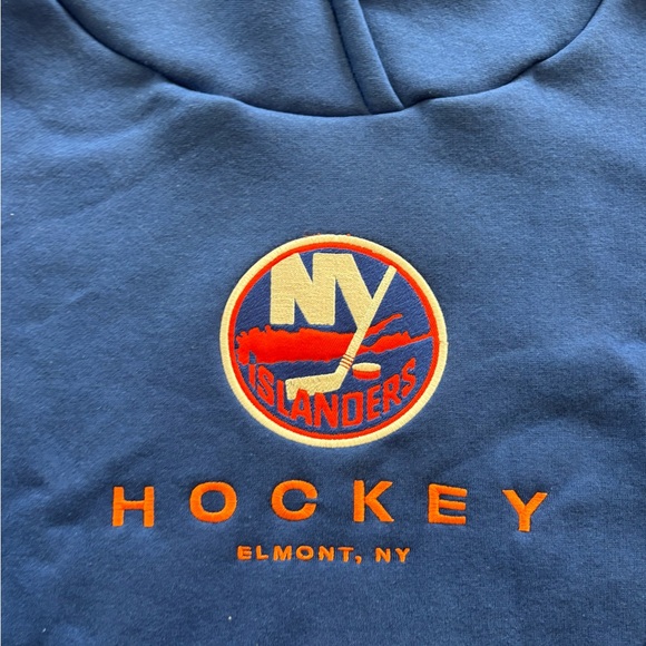 Women's New York Islanders Fanatics Royal Back Check Boxy Hoodie - Picture 2 of 6